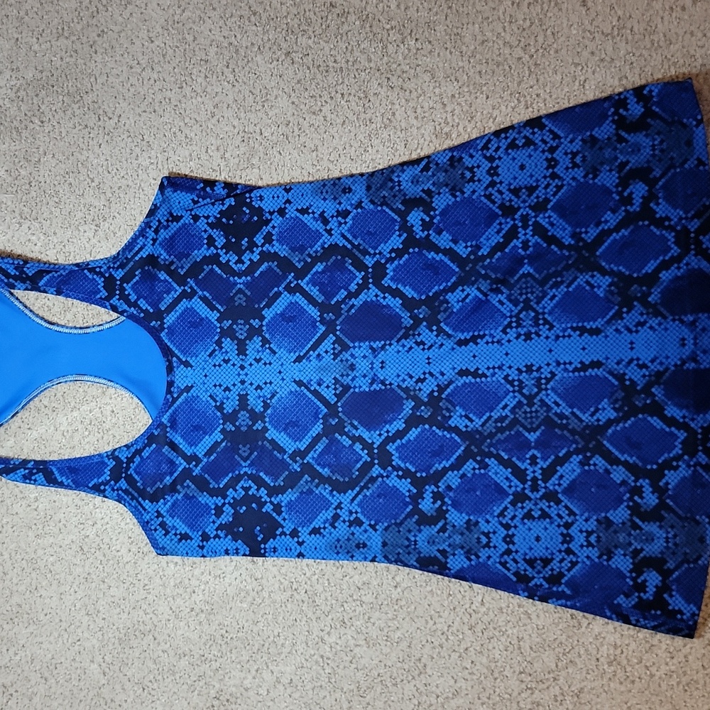 Lululemon Blue Snake Print Tank Top